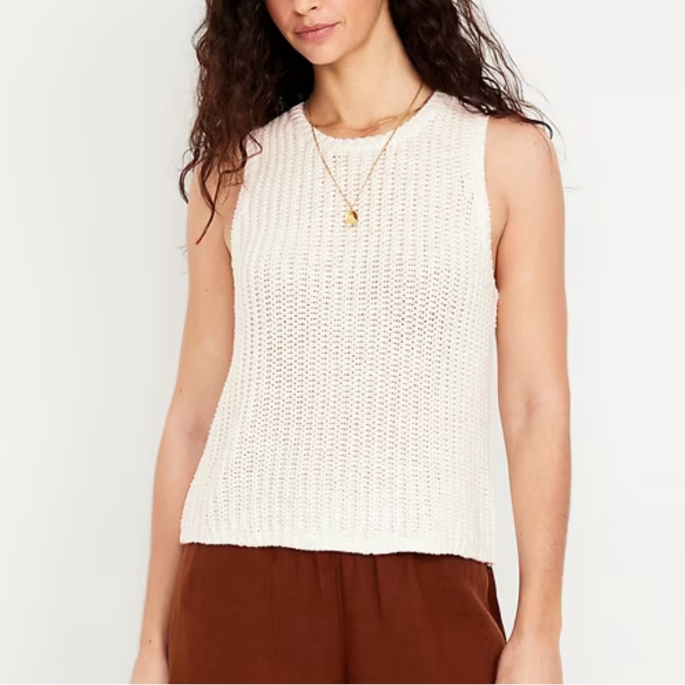 Old Navy Sleeveless Open Stitch Sweater